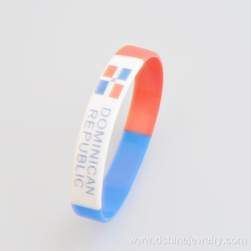 Elasticity Silicone Bands Printed Pattern Silicone Bracelet